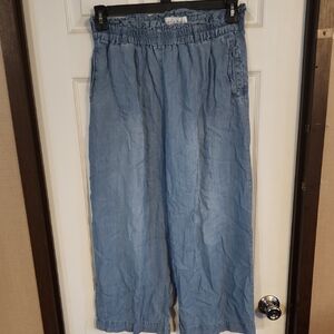 Chelsea & Theodore Light Blue Wide-Leg Pants